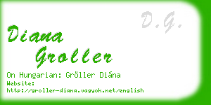 diana groller business card