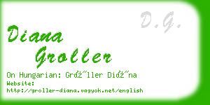 diana groller business card